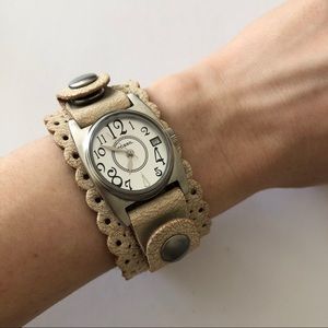 Fossil Watch with Braided Leather Band